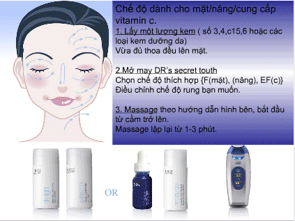 may cham soc da mat