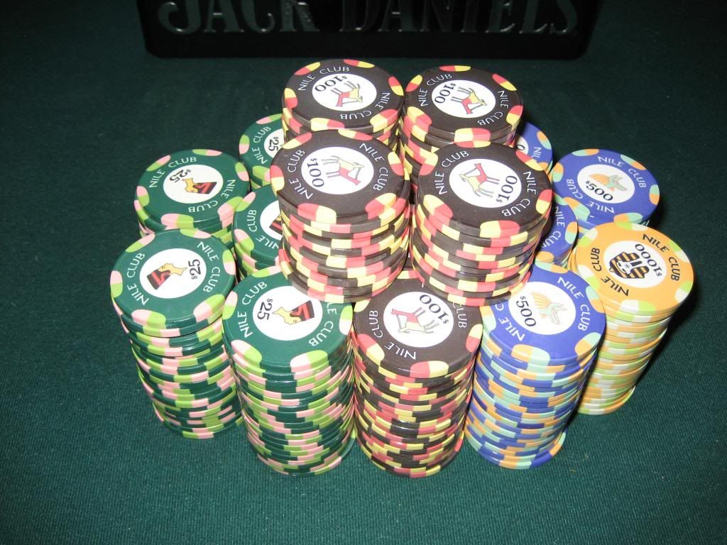 Egyptian poker chips