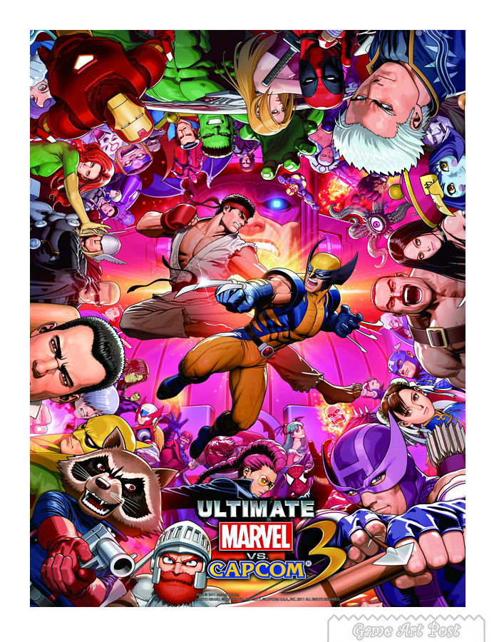 Ultimate Marvel Vs. Capcom 3 Illustration