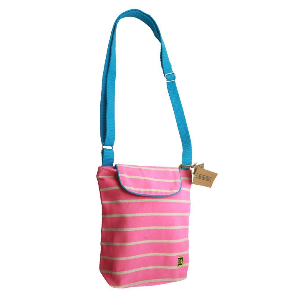 Be For Bag Cotton Canvas Sling Bag Fushia - B4b-sylvia price in India ...