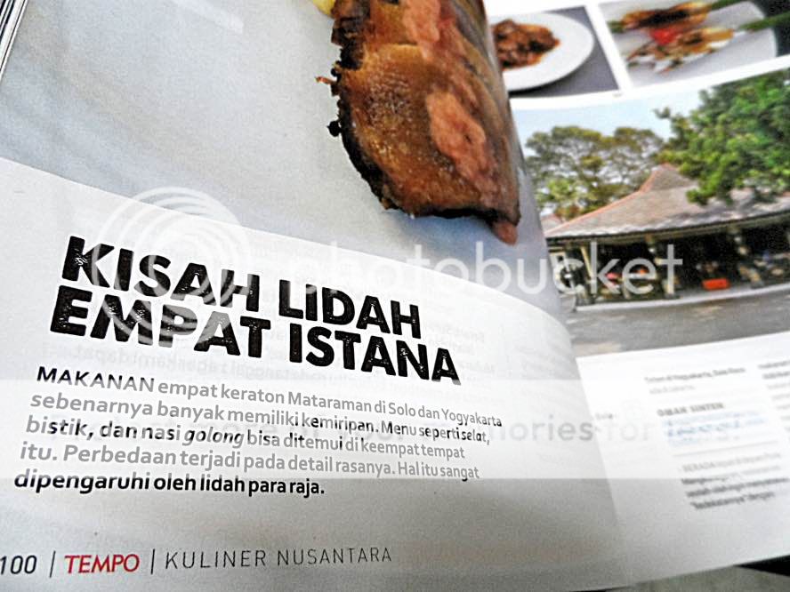 edisi khusus tempo: antropologi kuliner indonesia