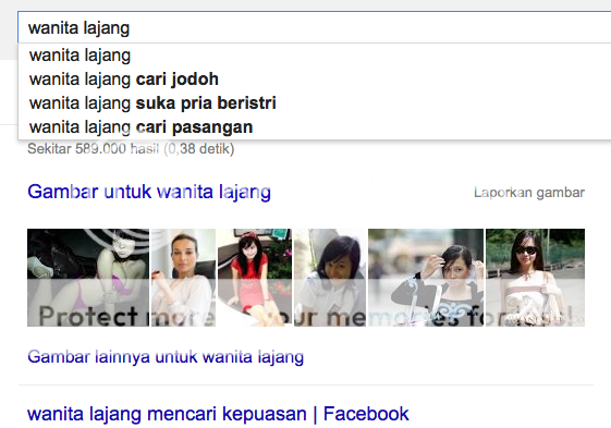 wanita lajang di google
